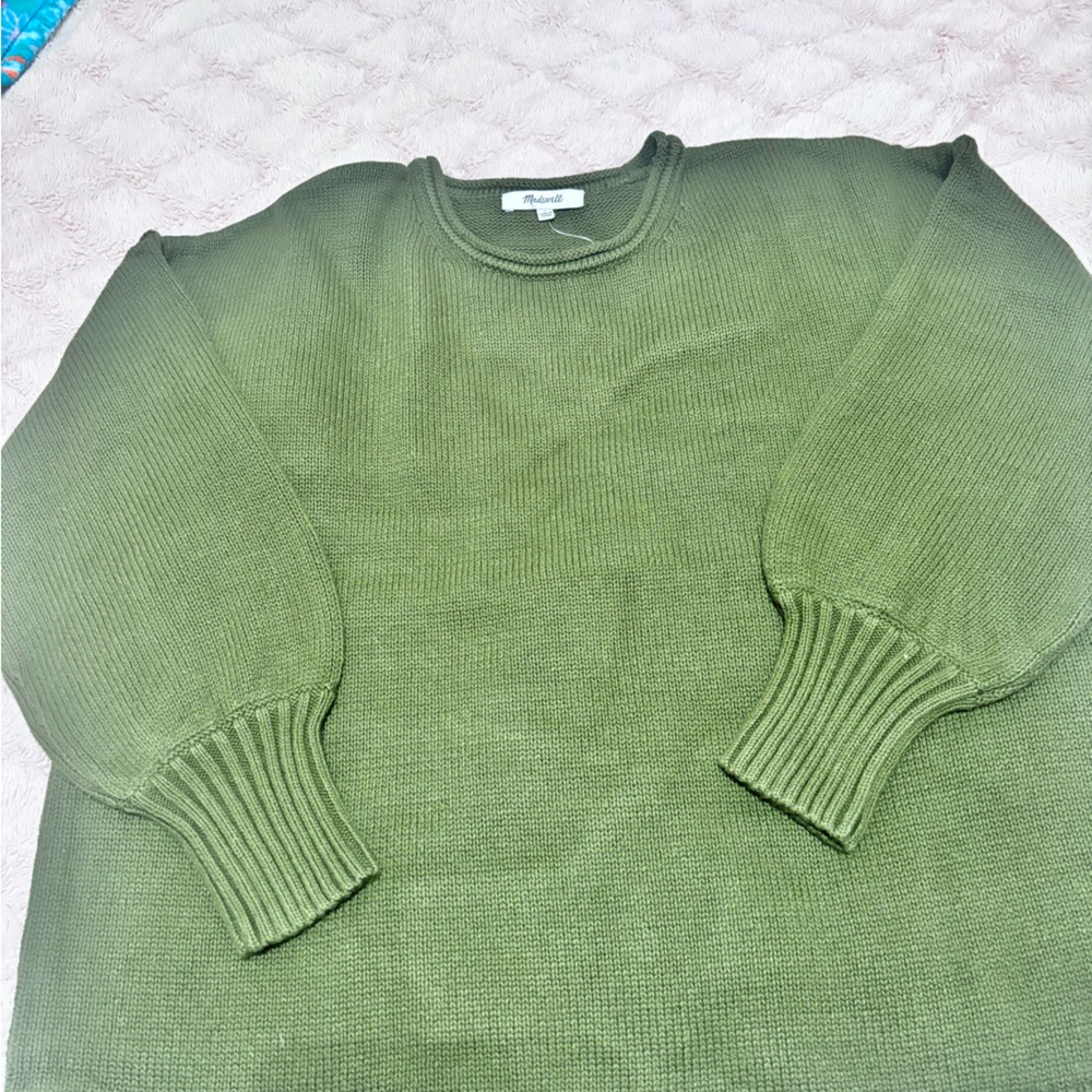 Madewell Olive Green Sweater NWT